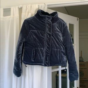 Velvet puff jacket